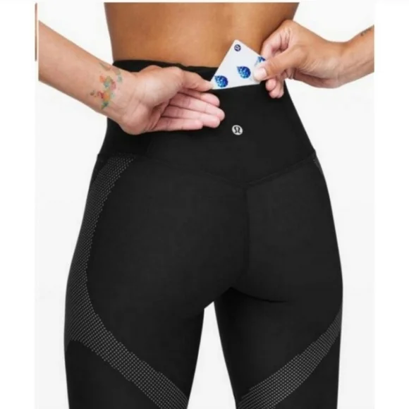 Lululemon Mapped Out High-Rise Tight 28" | Black / Glacier Grey | 8 - Picture 4 of 11